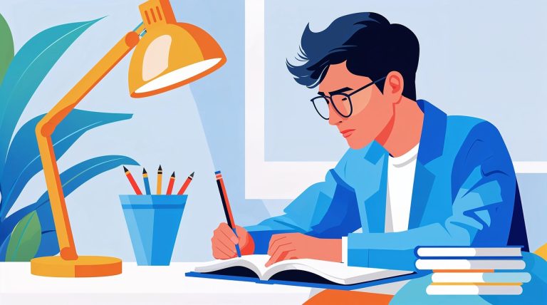 orang menggunakan laptop dengan alat bantu AI untuk menulis, mendesain,