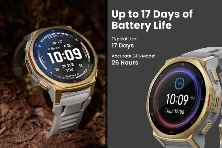 Amazfit T-Rex 3 Pro 44 mm Resmi Hadir Global, Desain Tangguh dan Cocok untuk Aktivitas Outdoor Ekstrem