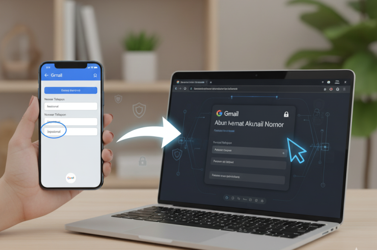 cara membuat akun Gmail tanpa nomor HP