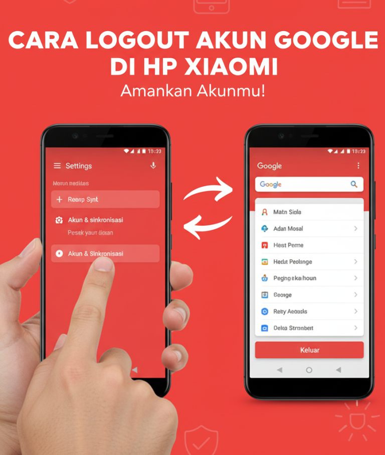 cara logout akun Google di HP Xiaomi