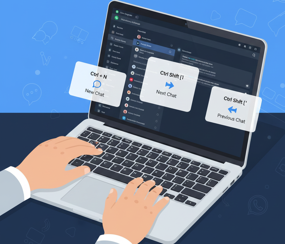shortcut WhatsApp Web