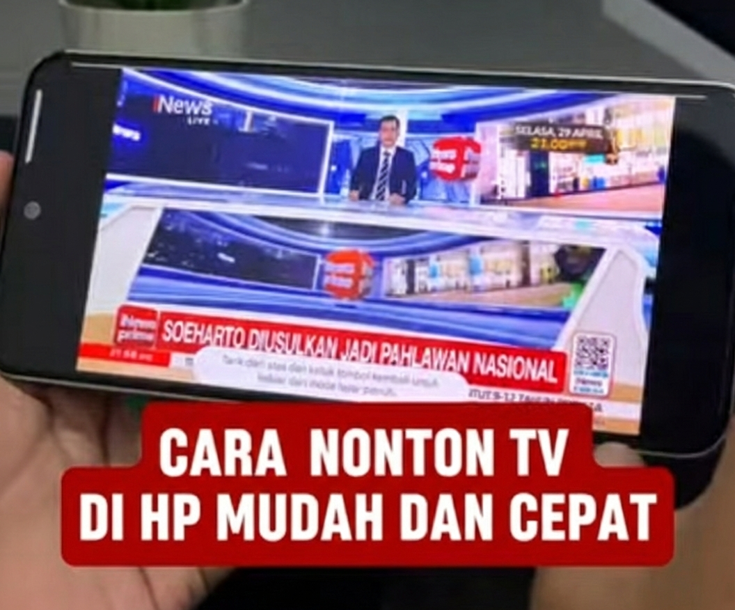 cara nonton TV di HP